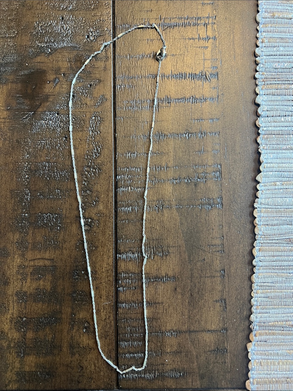 Delicate Silver Rope Chain Necklace - Thin Minimalist